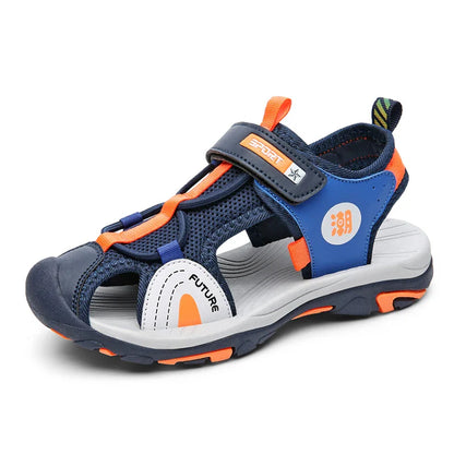 Summer Beach Shoes Kids Closed Toe Anti-collision Sandals Breathable Children Casual Walking Sandals For Boys And Girls
