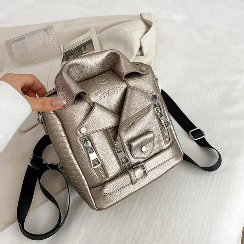 Hip hop Jacket Design Shoulder Bag Clothes Shape Women Handbag Fashion Brand  Lady Crossbody Bag Luxury Designer Travel Backpack