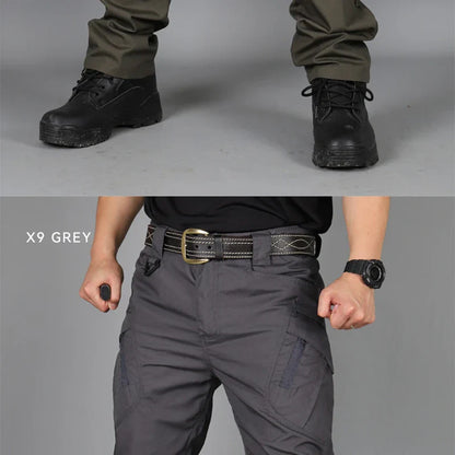 New Casual Tactical Pants Men Cargo Pants Multi Pockets Safari Style Trousers Waterproof Male Streetwear Hiking Plus Size S-6XL