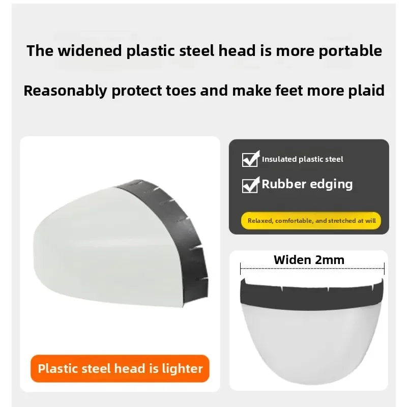 New Women's Safety Shoes with Anti Smashing and Anti Piercing Lightweight Soft Sole and Steel Toe Caps for Work Shoes