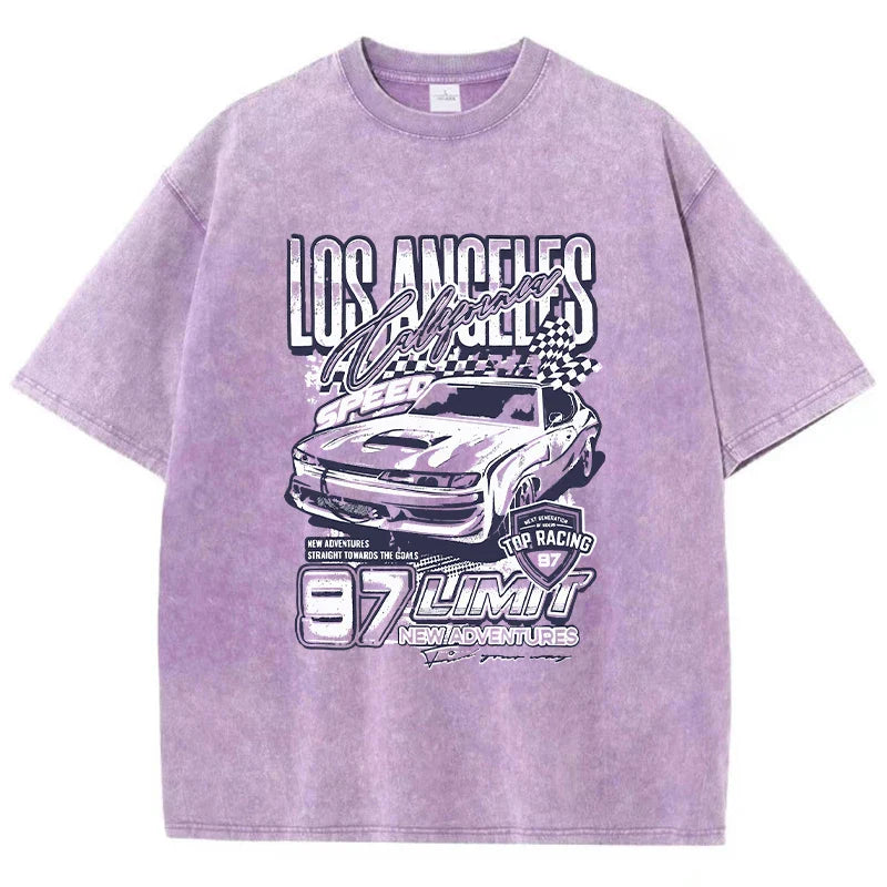 California Los Angeles Extreme Racing Men T-Shirt Fashion Cool Tshirts Sport Casual Tee Shirt Cool Crewneck T Shirts Female