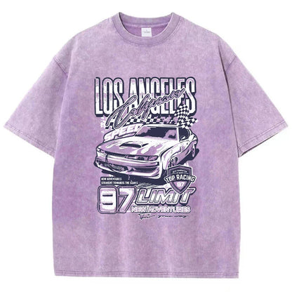 California Los Angeles Extreme Racing Men T-Shirt Fashion Cool Tshirts Sport Casual Tee Shirt Cool Crewneck T Shirts Female
