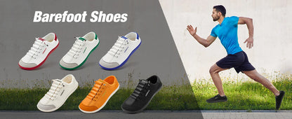 Womens Mens Barefoot Shoes | Zero Drop | Wide Toe Casual Canvas Sneakers Minimalist Walking Shoes