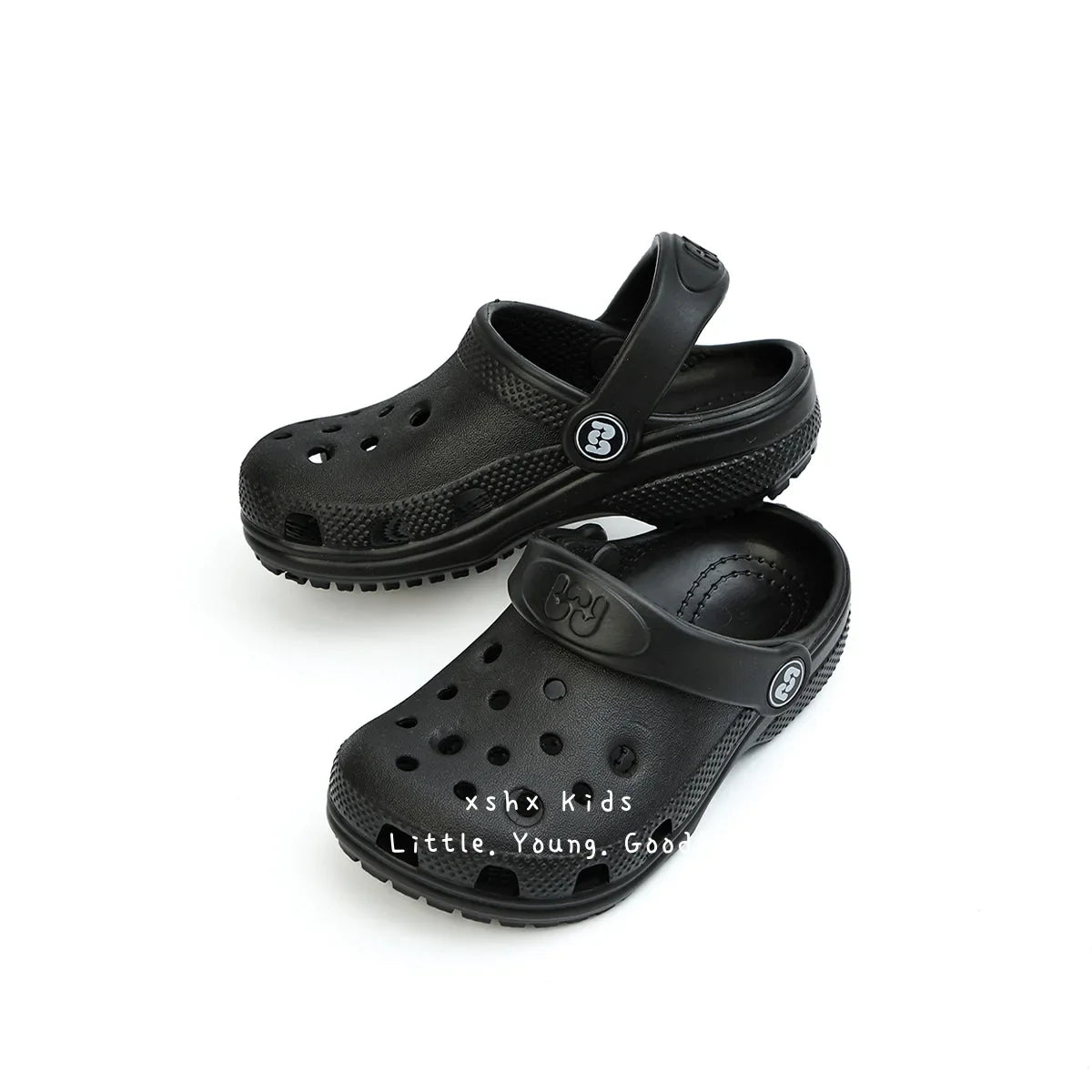Toddler Little Big Kids Clogs Boys Girls Slip on Slippers with Adjustable Strap Slide Sandals Children Cushioned Garden Shoes