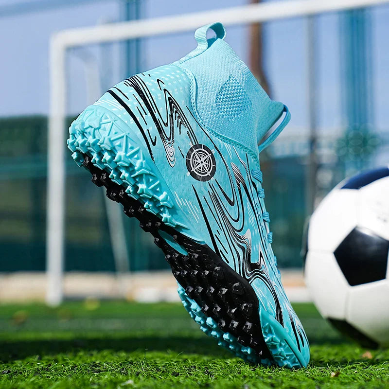 Children Professional Soccer Boots Non-slip Kids Football Shoes Outdoor Sock Boys Sport Futsal Match Training Sport Sport Sneake
