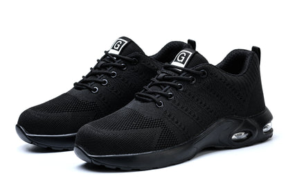 Hot Safety Work Shoes for Men & Women - Steel Toe Anti-Puncture Breathable Sneakers with Air Cushion Comfort Gift