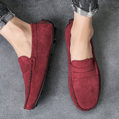 Trend Suede Men Casual Shoes Breathable Comfort Slip-on Mens Driving Shoes Fashion Men Lazy Shoes Luxury Brand Loafers Moccasins