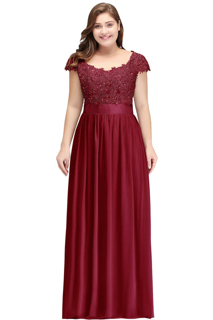2024 Burgundy Bridesmaid Dresses Elegant Long Beading Pearls Bodice Chiffon  V Neck A Line Maxi Gown Wedding Party  Gowns