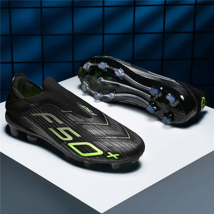 Men's High-Quality Non-Slip Football Boots High-Top Soccer Shoes Grass Cleats Futsal Sneakers for Indoor And Outdoor Matches