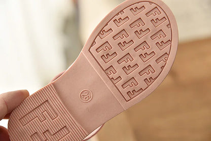 Gladiator Children Sandals for Girls 2025 Breathable Summer Girl Roman Shoes Boots Black Pink Beige Party Student Sandal I06095