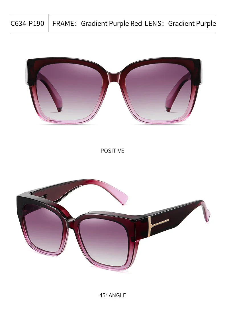 Women Polarized Sunglasses Men UV400 Night Vision Sun Glasses TR90 Big Eyeglasses Frame Driving Beach Anti Glare Shade Eyewear