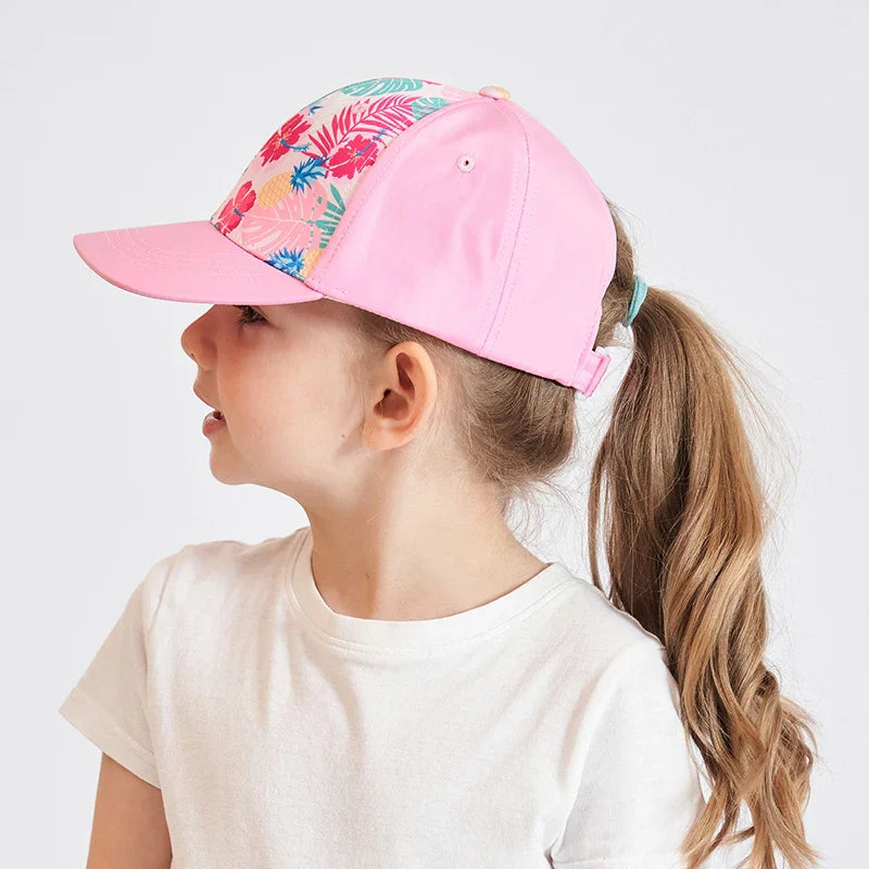 Hot High Ponytail Kids Hat Baseball Cap For Girls Boys Travel Sun Hat Adjustable Children Peaked Caps Hollow Back Ponytail Caps