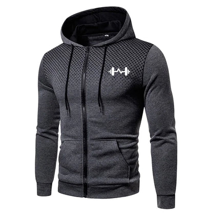 2025 New Arrival Men's Set Hoodie + Sweatpants Autumn Winter Daily Casual Sporty Jogging Suit Zipper Male Sweatshirt Outfit