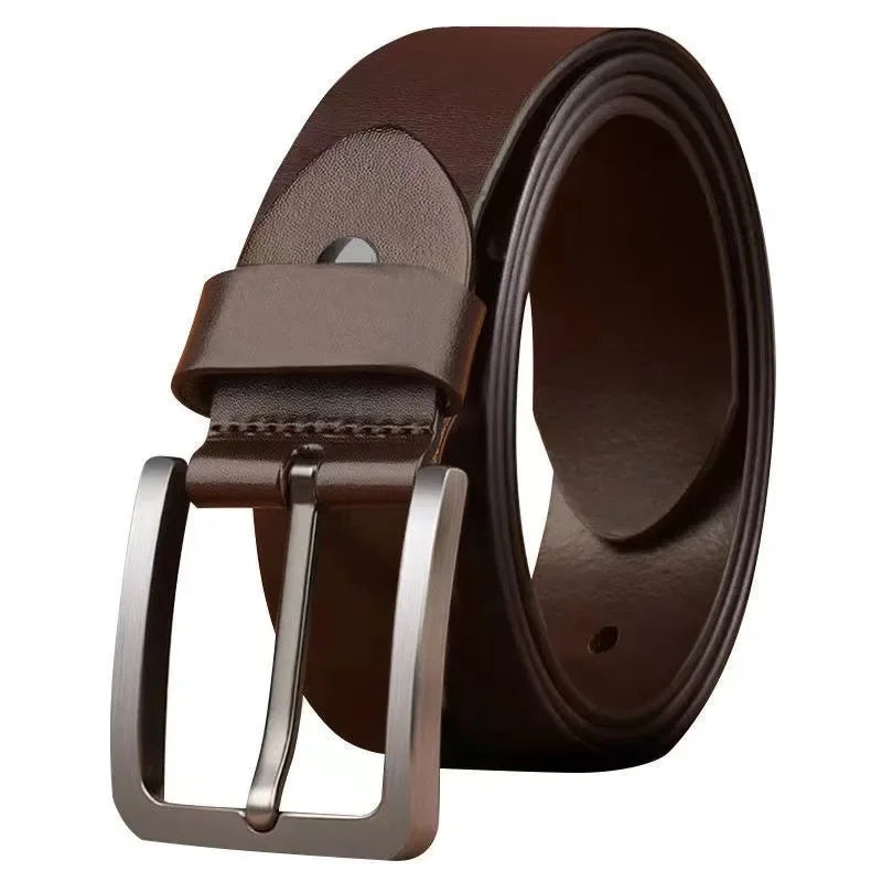 Male Famous Brand Luxury Designer PU Leather Jeans Belts for Men Pin Adjustable Alloy Buckle Waist Straps Belt 105cm 120cm 125cm