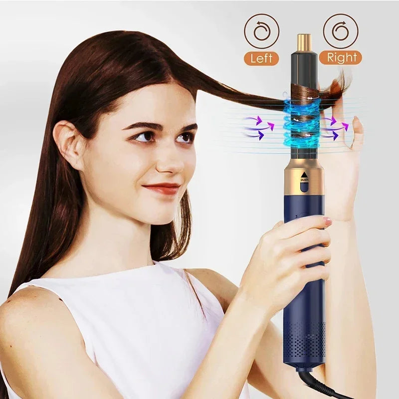 5 In 1 Hair Dryer Comb Set Professional Hot Air Styler For Hair Curling Straightening And Volumizing At Home