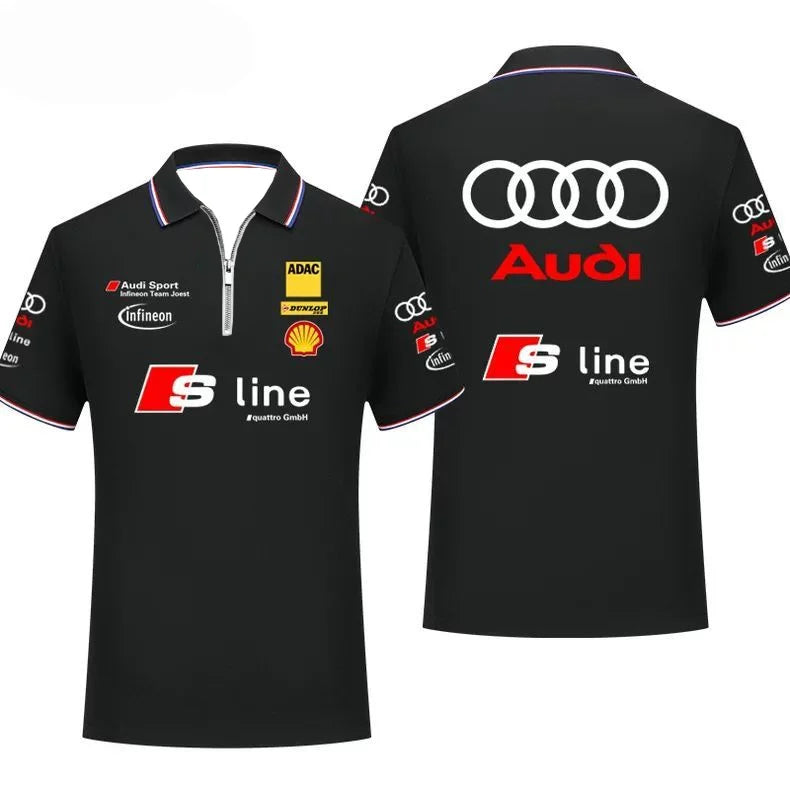 Infineon Team Joest Team T-Shirt POLO Shirt Racing Suit Breathable Comfortable Sweat Absorbing Quick Drying Short Sleeves
