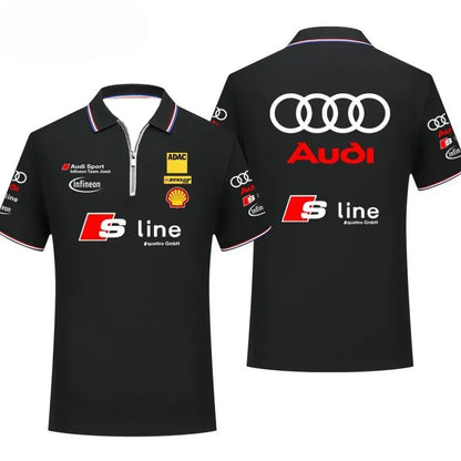 Infineon Team Joest Team T-Shirt POLO Shirt Racing Suit Breathable Comfortable Sweat Absorbing Quick Drying Short Sleeves