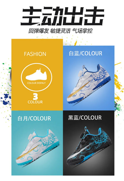 30-40# Personality Stylish And Comfortable Boys Girls Training Game Sneakers Indoor Outdoor Lawn Youth Student Soccer Shoes