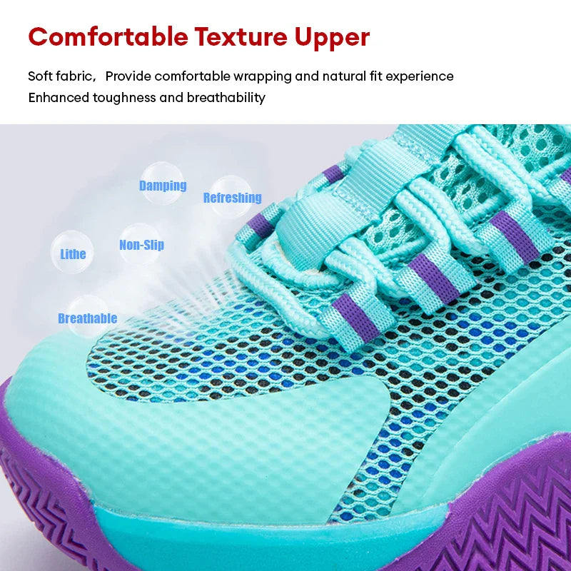 Kids Basketball Shoes Legendary Number Children's Anti-Slip Breathable Outdoor Sports Sneakers for Boys Daily Training Exercise