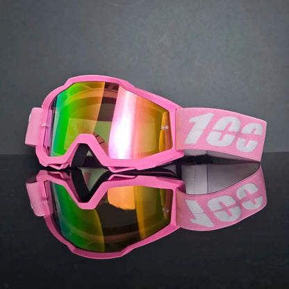 100 Motorcycle Goggles Cycling Glasses Outdoor Off-Road Ski Outdoor Sport MX ATV Dirt Bike Racing Motocross