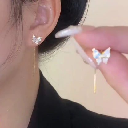 Simple Black Bow Love Earrings for Women Fashionable Personalized Beautiful Daily Accessories Party Jewelry Premium Gifts