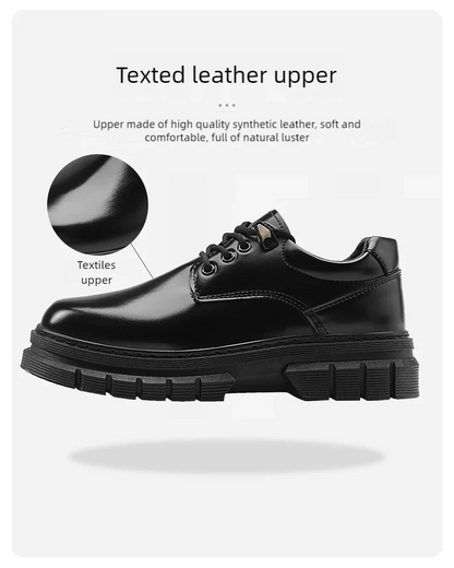 Men's leather shoes with soft soles fashion men's shoes comfortable business casual height increasing formal leather shoes men
