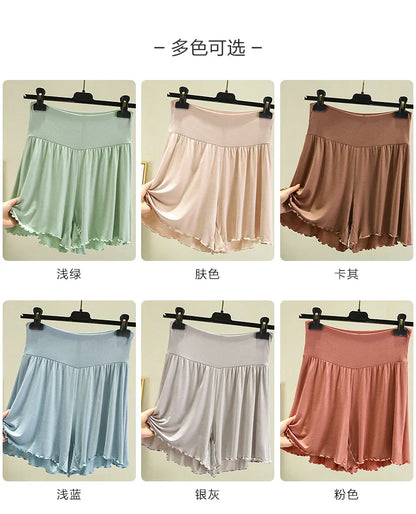 Modal Summer Shorts Sleep Bottoms Women Pure Color Casual Sleepwear Pants 2026 Loose Short Home Wide Leg Pants