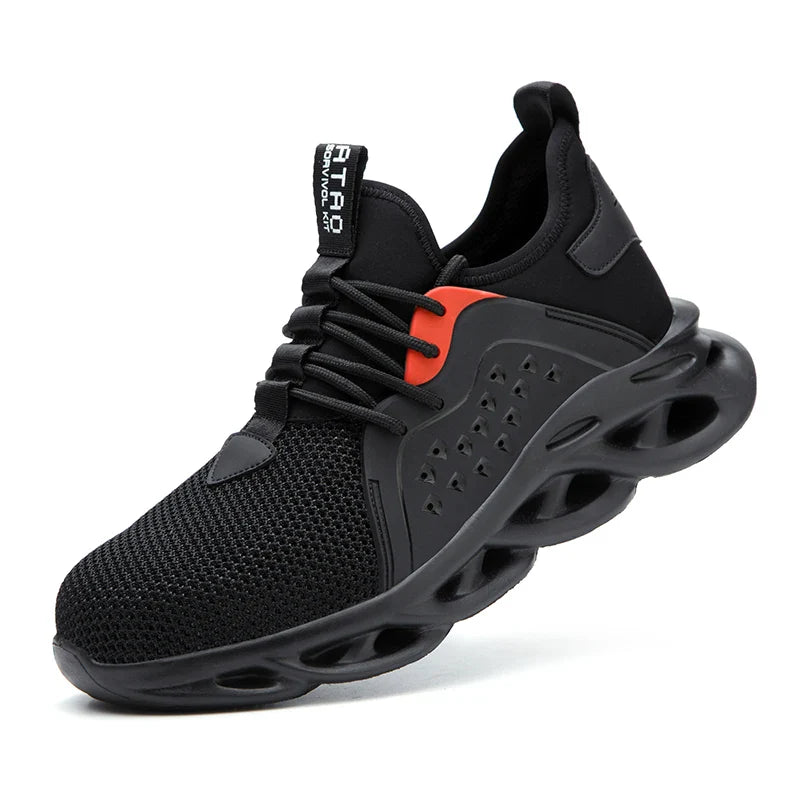 Lightweight Safety Shoes Men Steel Toe Sneakers Puncture Proof Breathable Safety Boots Man Dangerous Construction Work Foorwear