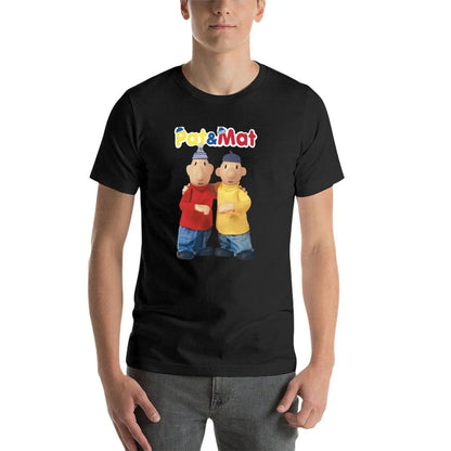 Pat & Mat T-Shirt customs quick drying blacks sports fans mens vintage t shirts