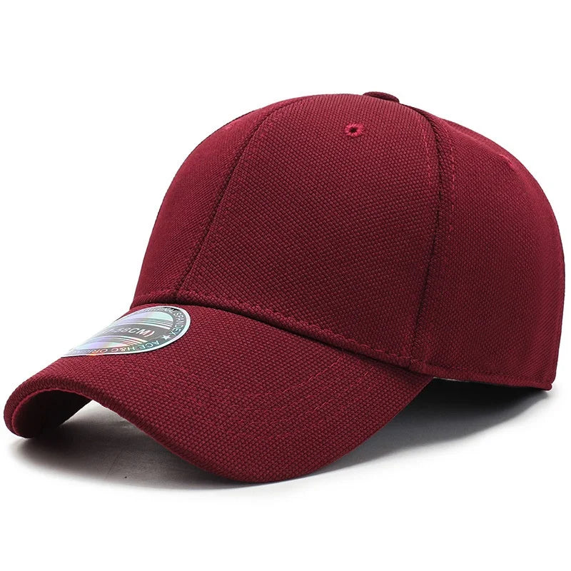 High Quality Baseball Cap Man Fitted Closed Full Cap Mesh Cap Outdoor Breathable Sports Cotton Sun Male TruckerHat Gorras Hombre