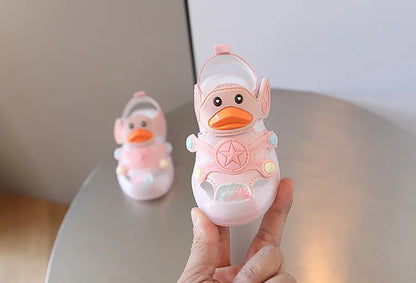 LED Light Baby Shoes 2023 Summer 0-3 Year Old Boys/girl Headband Anti Kick Sandals with Soft Soles Baby Toddler Soles Beach Shoe