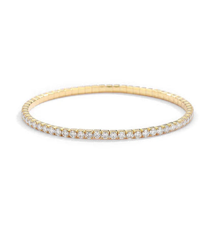 Elastic 2.5mm 3mm Full D Color Moissanite Tennis Bracelet Bangle for Women 925 Silver Pass Diamond Test Hand Link Bracelets