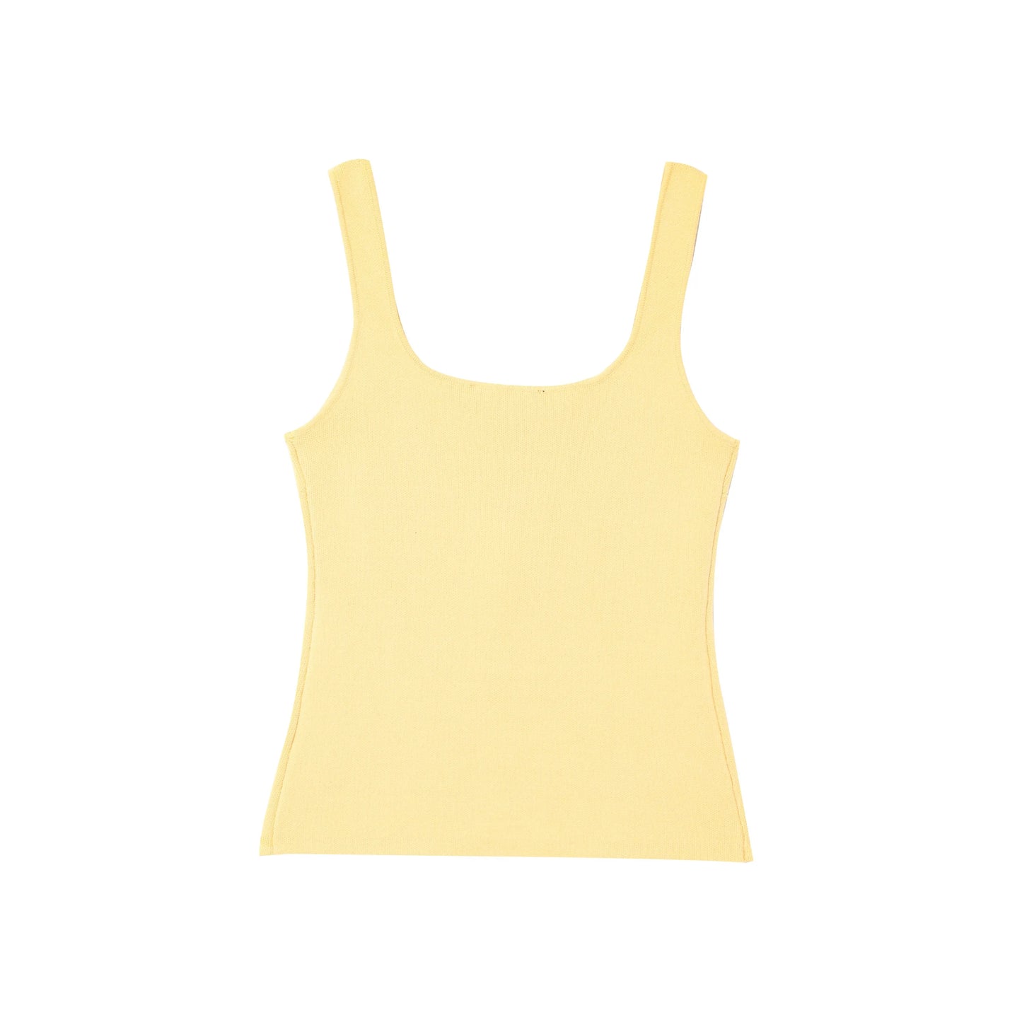 Vintage Casual Chic Yellow Women Cami Tops Solid Single Breasted Sleeveless Vest Fashion 2025 Spring Summer Holiday Tops