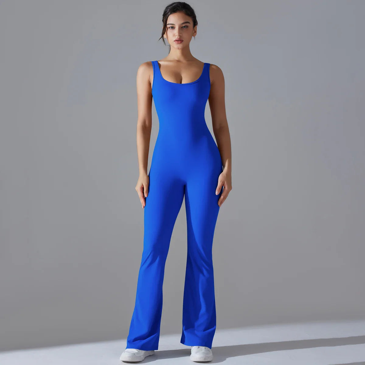 Sexy Back V Jumpsuit Gym Set Women Training Yoga Suit Sportswear Women Sports Jumpsuit Fitness Rompers Stretch Workout Bodysuits