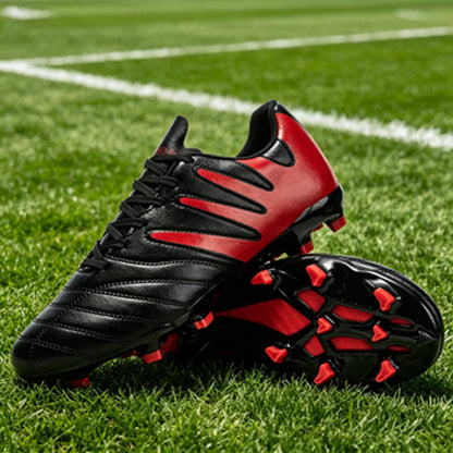 AG FG Outdoor Soccer Boots Breathable PU Fabric Upper TPU Reinforced Sole Wear Resistant Boys Girls Professional Football Shoes
