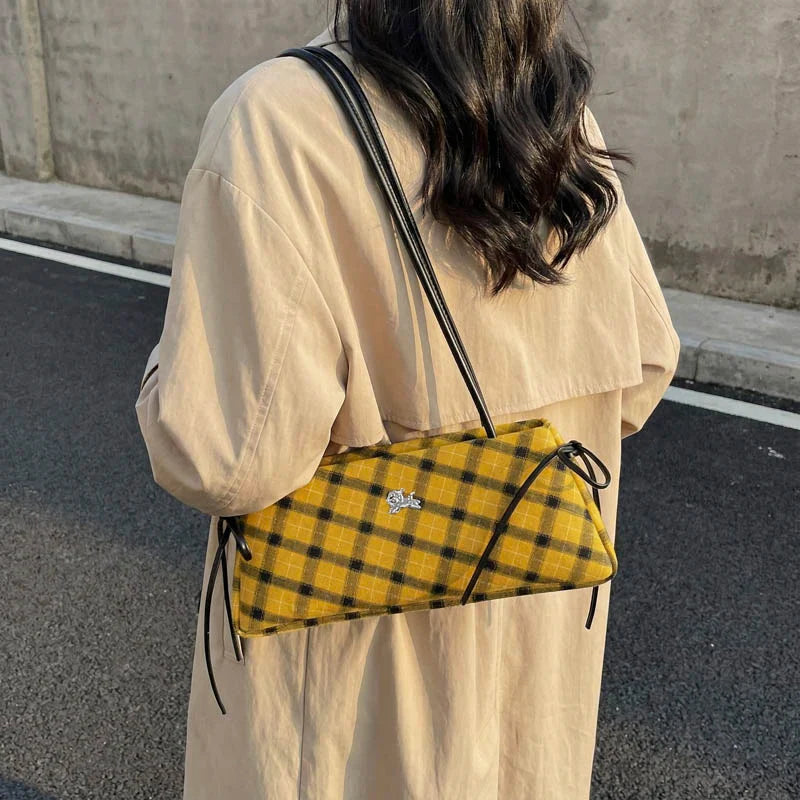 New Retro American Style Crossbody Bag Women's Handbag Fashionable Handheld Bag Casual Single Shoulder Bag Simple Style Handbag