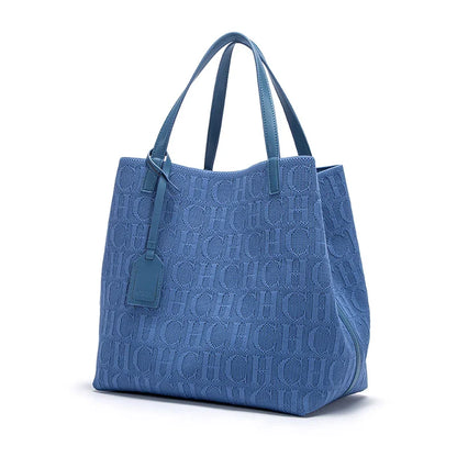 Women's Luxury Design Multi functional Handheld Shopping Handbag Fashionable New 2024 Solid Color Handbag