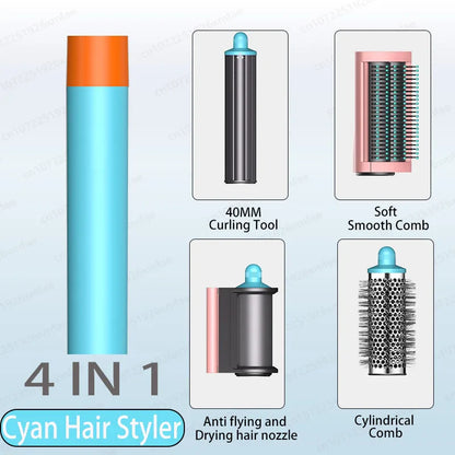 6 IN 1 Hair Styler 110V Negative Ion Hair Dryer Set Multi Hair Styler Professional Blow Dryer Brush for Curling Gift for Women