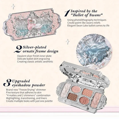 Makeup Set Swan Ballet Concealer Palette Embossed Blusher Shine Lipstick Kit With Bag THE SWEETIE BEAR Bunny Garden