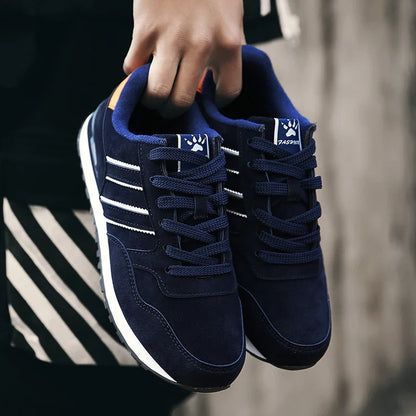Tênis Masculino de Couro de Alta Qualidade Calçados Casuais Outono 2024 Novo Tênis Masculino Respirável Calçados Masculinos Tênis Masculino Plano Zapatillas Hombre
