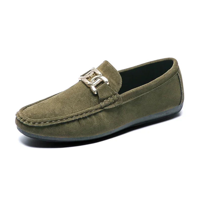 Fashion Suede Men Casual Shoes  Breathable Comfort Slip-on Mens Driving Shoes Luxury Brand Men Loafers Mens Lazy Shoes Moccasin