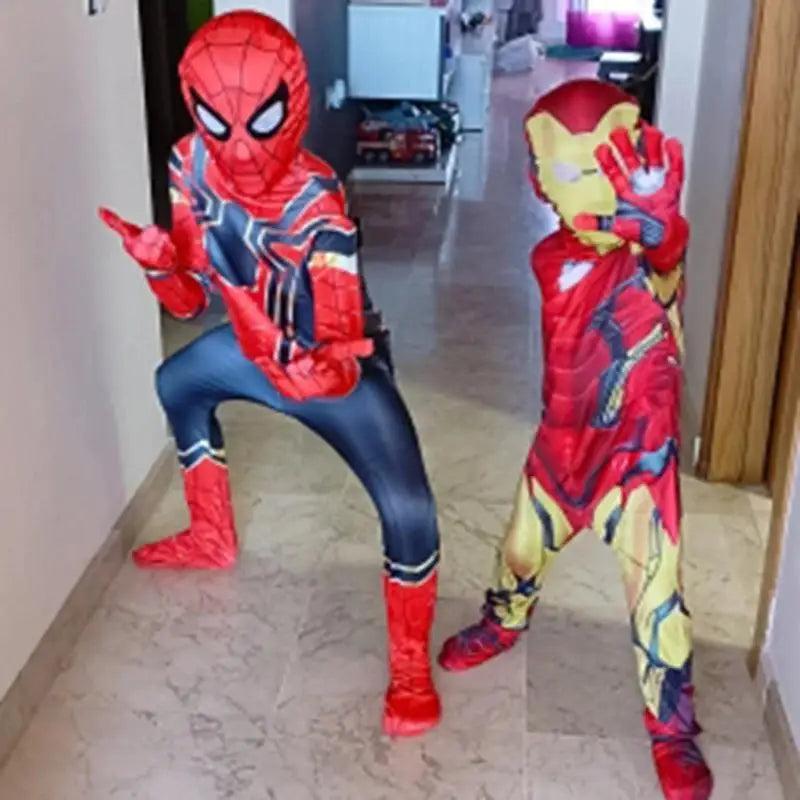 Children's Vision Costume High Quality Wanda Vision Cosplay Jumpsuit Halloween Party Superhero Bodysuit for Men