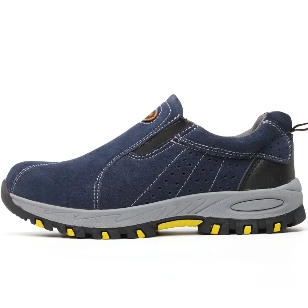 Labour Protection Safety  Work Boots Anti-Smashing Anti-Puncture Welding Welder Industrial Steel Toe  Men Slip on  Sneakers