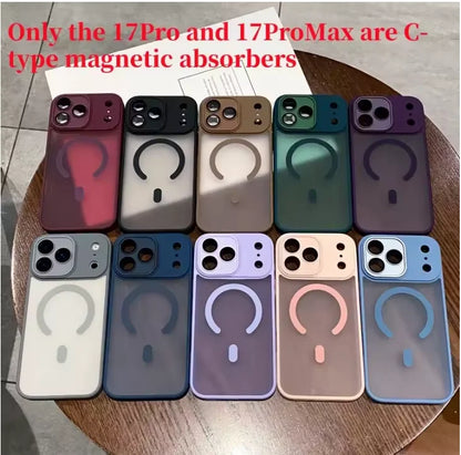 Original Matte Clear Lens Protect For Magsafe Phone Case For iPhone 17 17 Air 17Pro 17 Pro Max Magnetic Wireless Charge Cover