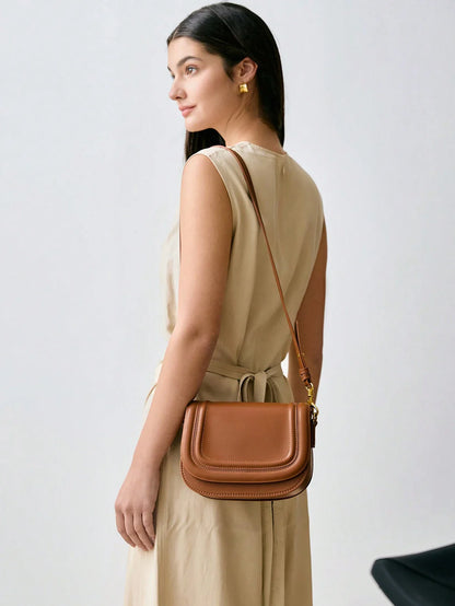 2025 New Women's Bag Wide Shoulder Strap Shoulder Bag Diagonal Underarm Bag