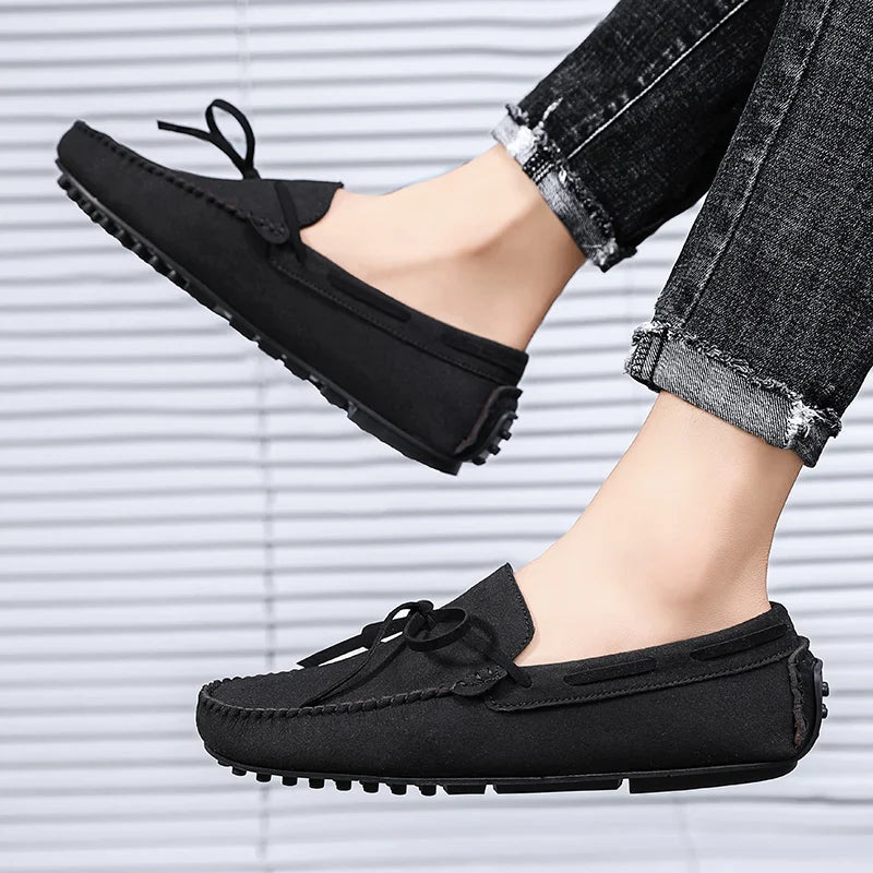 Trend Suede Men Casual Shoes Breathable Comfort Slip-on Mens Driving Shoes Fashion Men Lazy Shoes Luxury Brand Loafers Moccasins