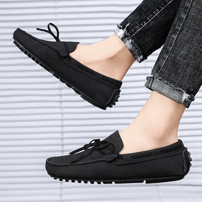 Trend Suede Men Casual Shoes Breathable Comfort Slip-on Mens Driving Shoes Fashion Men Lazy Shoes Luxury Brand Loafers Moccasins