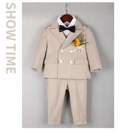 Boys Suit For Wedding 1Year Baby Kids Photograph Suit Children Formal Ceremony Tuxedo Dress Child Party Performance Costume