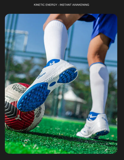 Double Star TF Turf Studs Football Shoes 33-45 Size Breathable Non-slip Outdoor Lawn Youth Professional Soccer Cleats