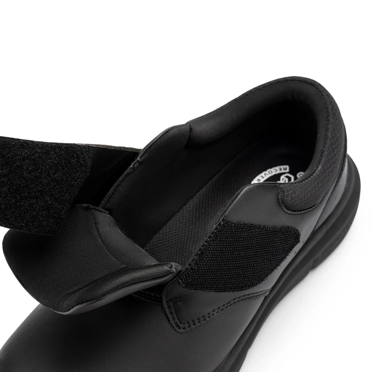 Extra Wide Men's Shoes Leather Diabetic Shoes Walking for Elder Orthopedic Toes Swollen Feet Non-Slip Arch Support